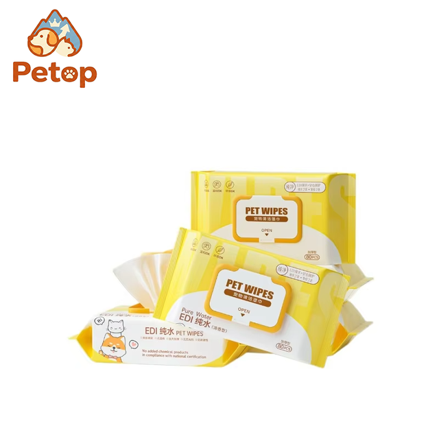 PureWipes™ EDI Pure Water Pet Wipes - Hypoallergenic & Fragrance-Free (80ct)